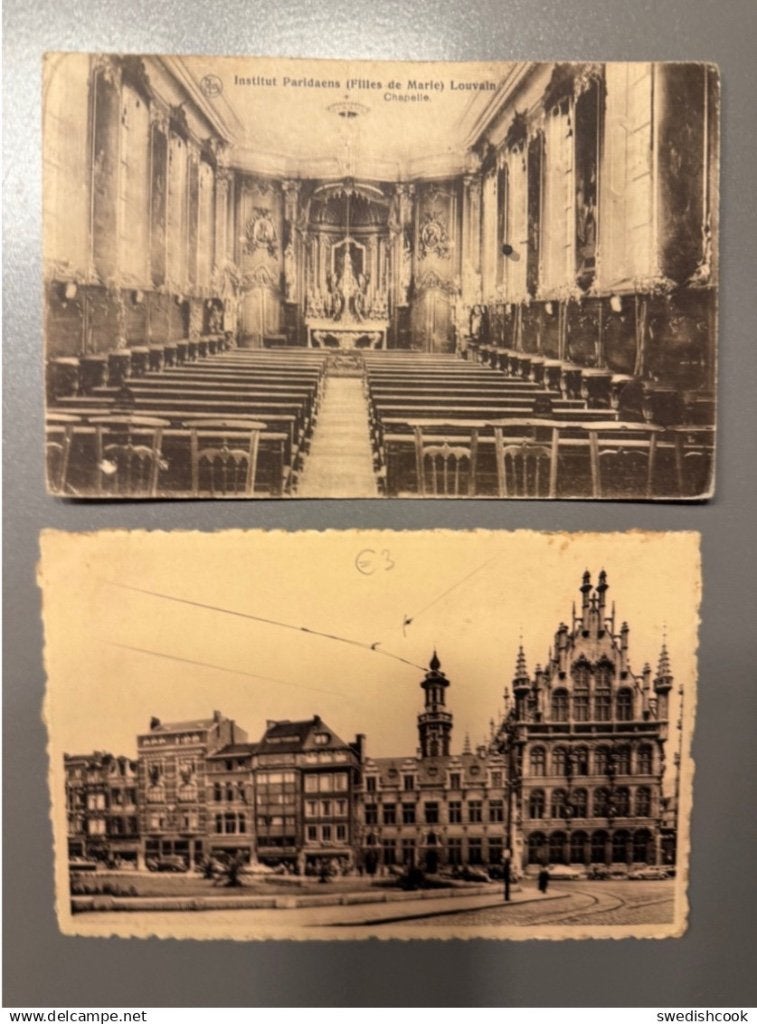 Leuven 2 kaarten Instituut Paridaens - Fochplaats, Ophalen of Verzenden, Vlaams-Brabant