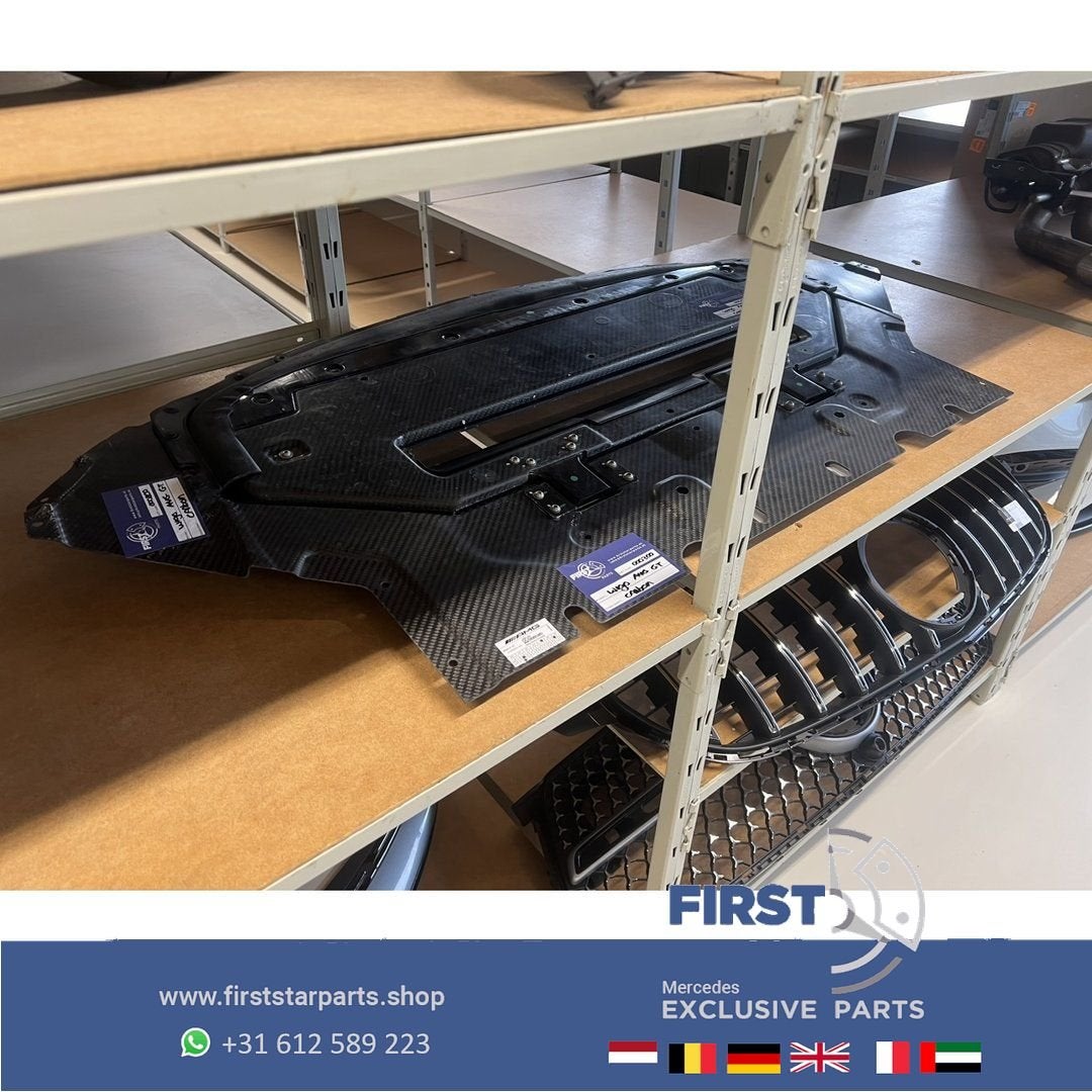 W190 C190 AMG GT GTC GTS GTR CARBON MOTOR AFDEK PLAAT ORIGIN, Utilisé, -, -, Enlèvement ou Envoi