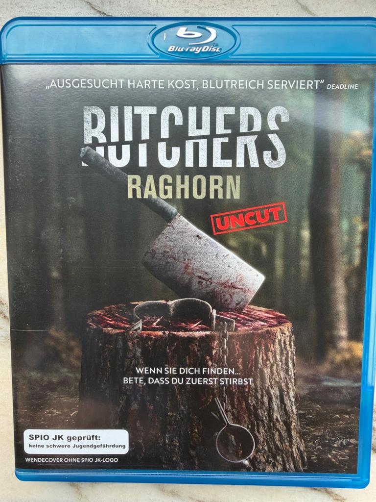 BUTCHERS RAGHORN UNCUT BLUE RAY HORROR, Ophalen of Verzenden, Zo goed als nieuw, Horror