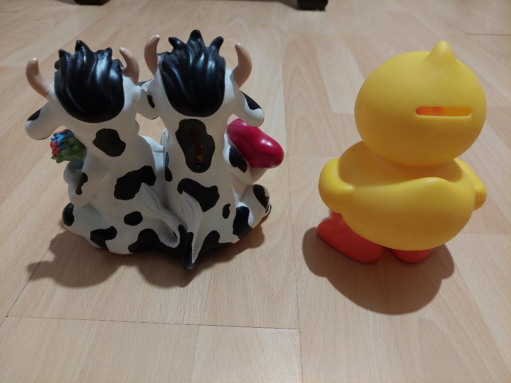2 leuke spaarpotten, Verzamelen, Ophalen, Nieuw, Overige materialen, Dier