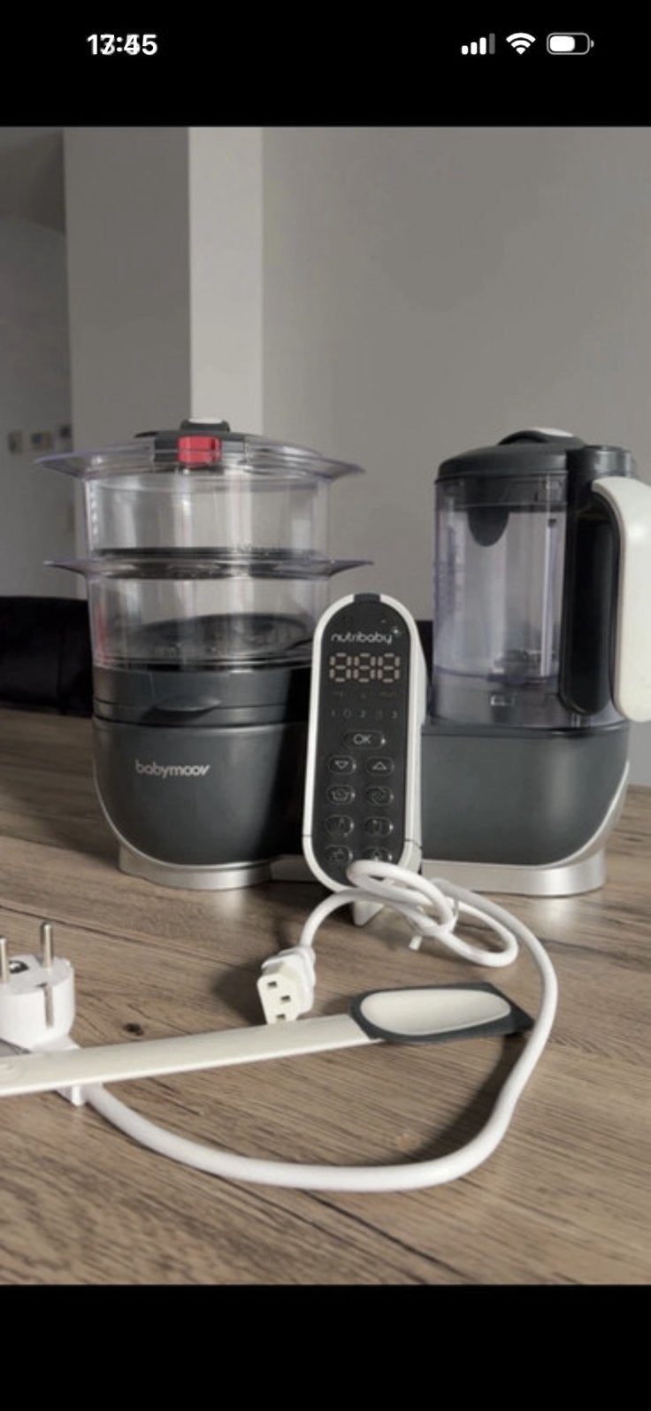 Cuiseur vapeur / mixeur robot bébé Nutribaby Babybymoov, Enlèvement, Comme neuf