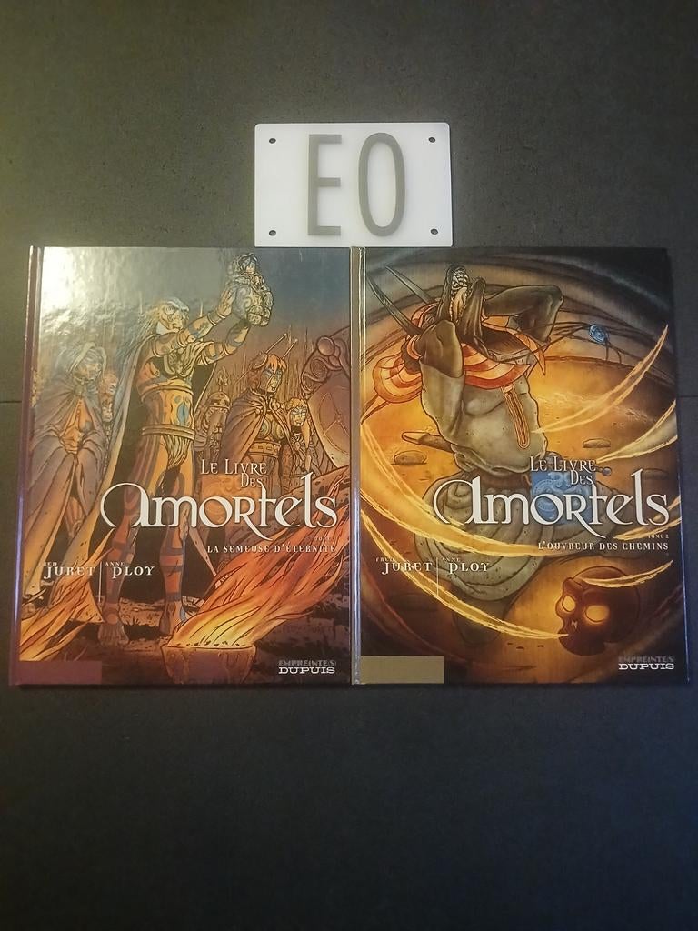 Lot de 2 bd le livre des amortels 1 et 2,EO, Boeken, Stripverhalen, Ophalen of Verzenden