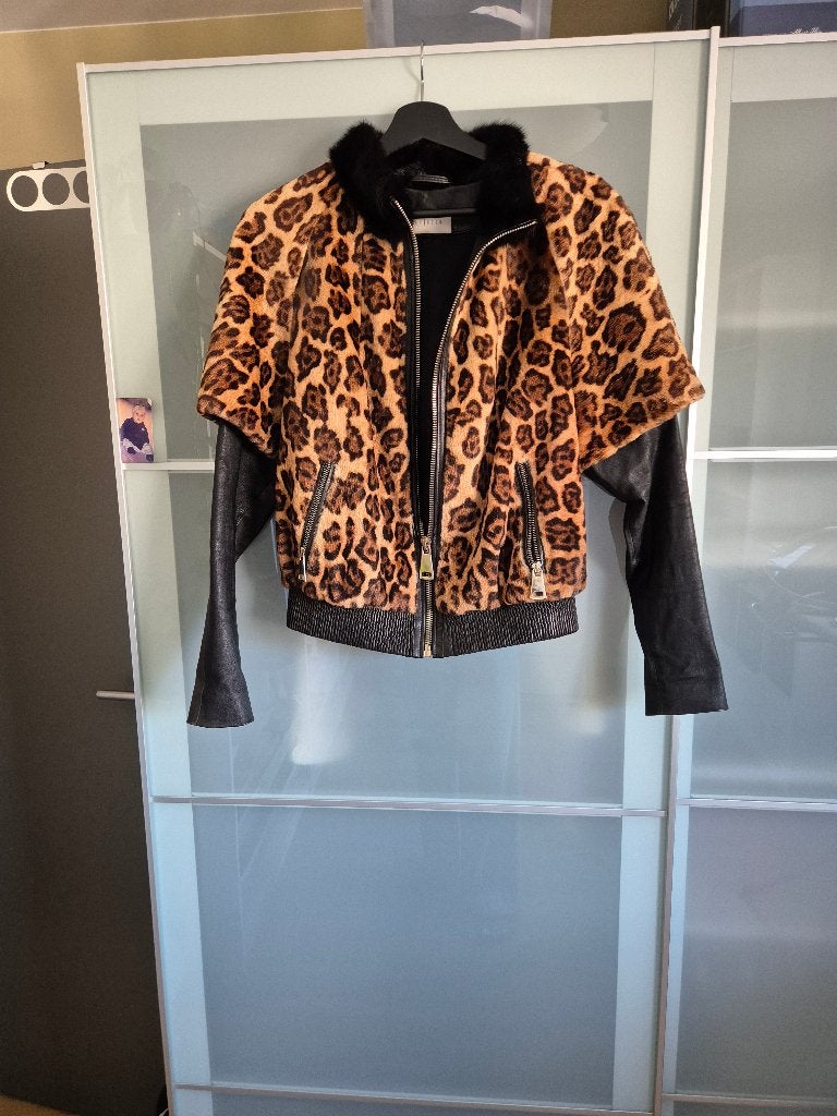 Veste en cuir, Autres couleurs, Enlèvement, Manteau, Taille 42/44 (L)