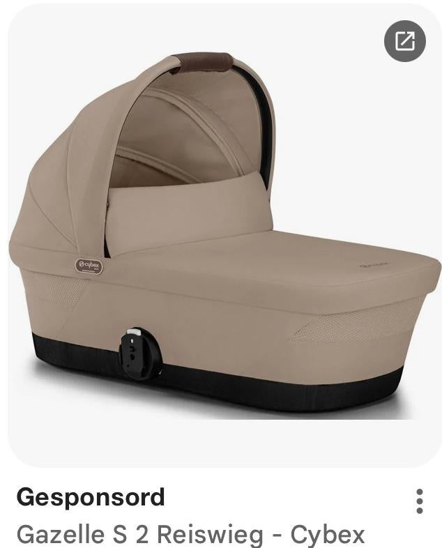 Cybex gazelle s draagmand, Gebruikt, Met reiswieg, Ophalen, Kinderwagen