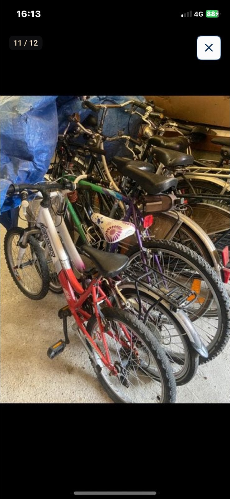 TE KOOP dames heren jeugd en kinder fiets, Ophalen