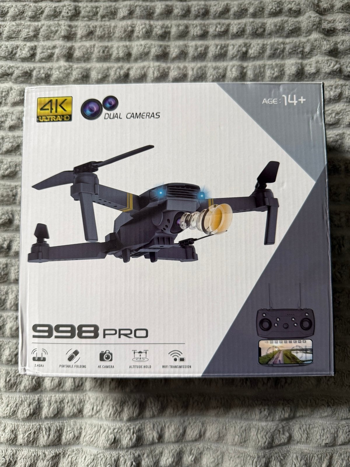 Drone 998 Pro, Audio, Tv en Foto, Drones, Ophalen of Verzenden, Nieuw, Speelgoeddrone, Standaardkwaliteit
