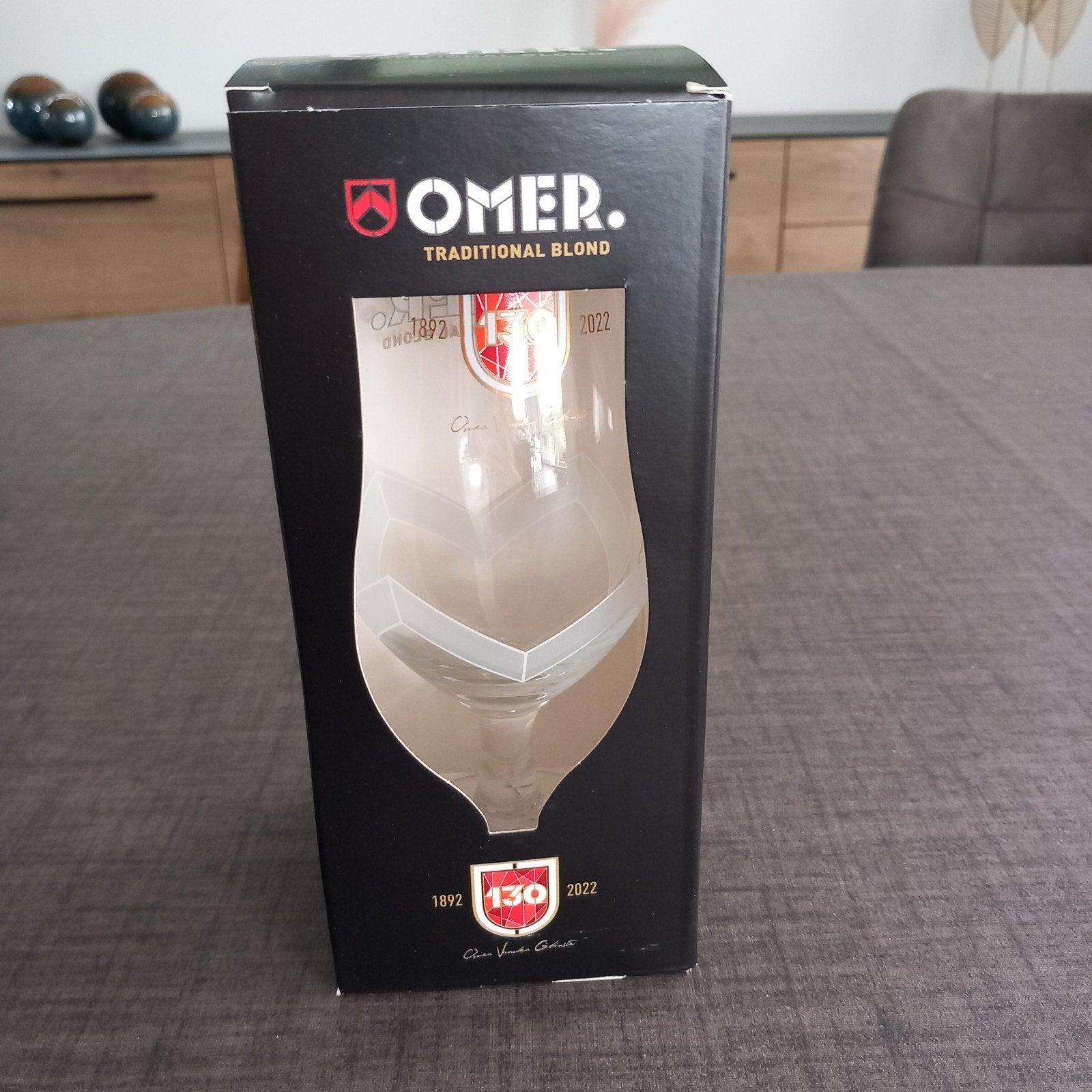Omer glas 130 jaar, Ophalen, Nieuw, Glas of Glazen