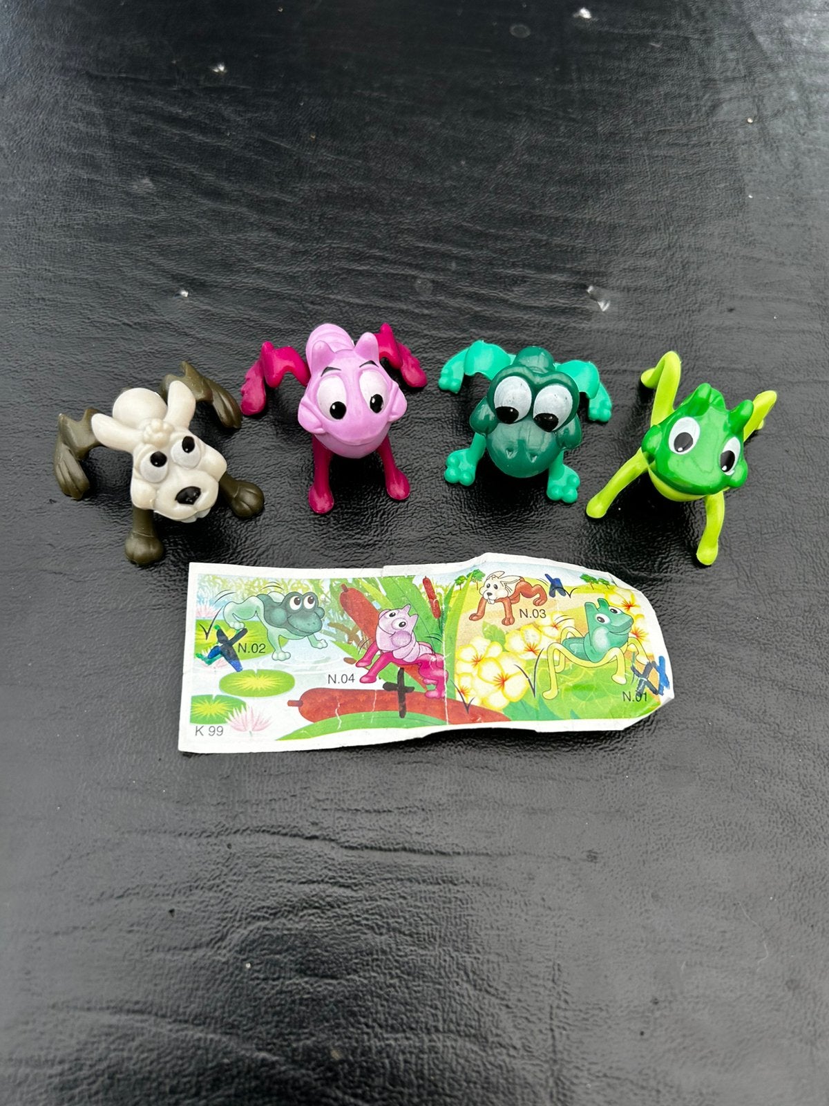 Kinder Surprise K99 n01-04 – met briefje – vintage, Verzamelen, Ophalen of Verzenden, Zo goed als nieuw, K-nummers