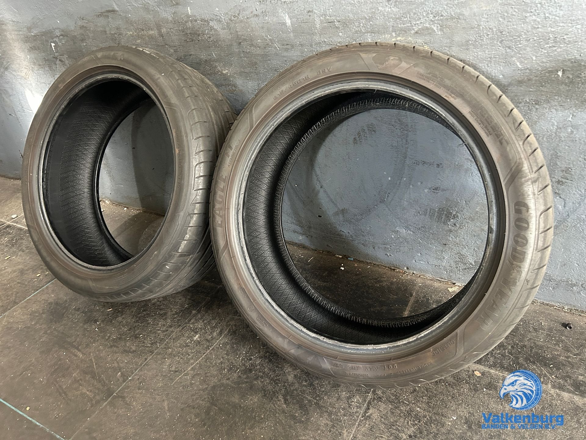 6mm! Zomerbanden 215/45R18 Goodyear Eagle F1, 215 mm, Véhicule de tourisme, Pneus été, -