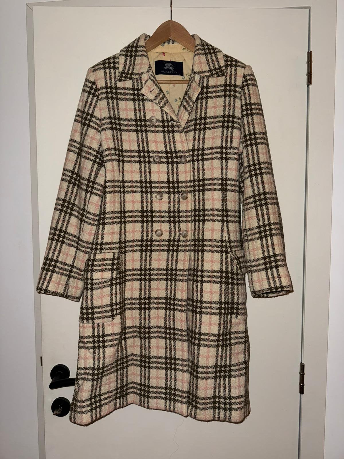 OG Vintage Burberry Coat-pink Check-Floral Lining, Vêtements | Femmes, Vestes | Hiver, Comme neuf, Taille 36 (S), Beige, Enlèvement