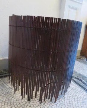 Leuke hanglamp ikea 54 cm, Enlèvement, Comme neuf, Matériau naturel
