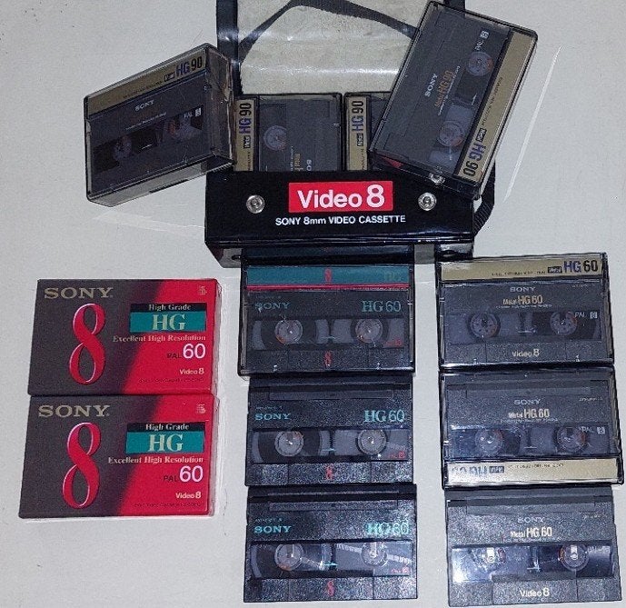 Sony Video8 HG 8mm Cassettes Nieuw & Ongebruikt Lot 11 Stuks, Ophalen of Verzenden, Hi 8, Camera