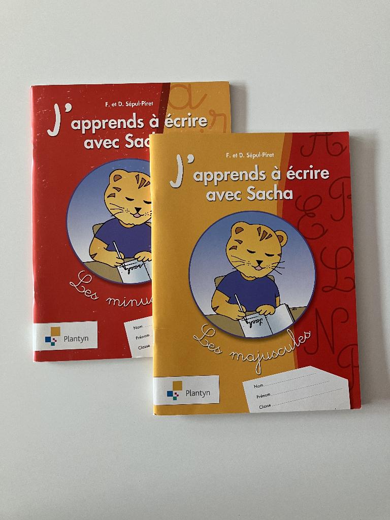 J’apprends à écrire avec Sacha (minuscules  et majuscules), Boeken, Schoolboeken, Ophalen of Verzenden, Zo goed als nieuw