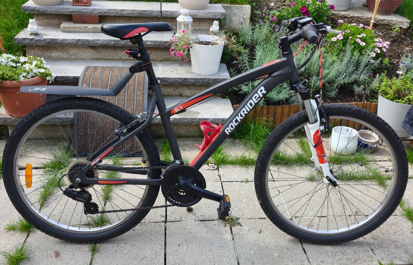 Vélo VTT Btwin Décathlon Rockrider – 26 pouces - Taille S, Vélos & Vélomoteurs, Vitesses, Frein sur jante, 26 pouces ou plus, Enlèvement