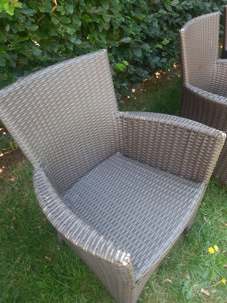 5 tuinstoelen zonder zitkussens, Jardin & Terrasse, Chaises de jardin, Enlèvement, Utilisé, Synthétique