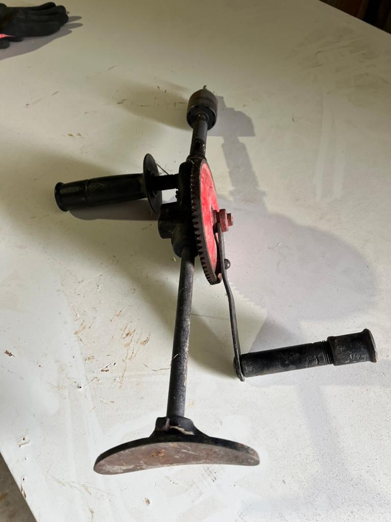 Oude handboor, Doe-het-zelf en Bouw, Gereedschap | Handgereedschap, Ophalen, Gebruikt