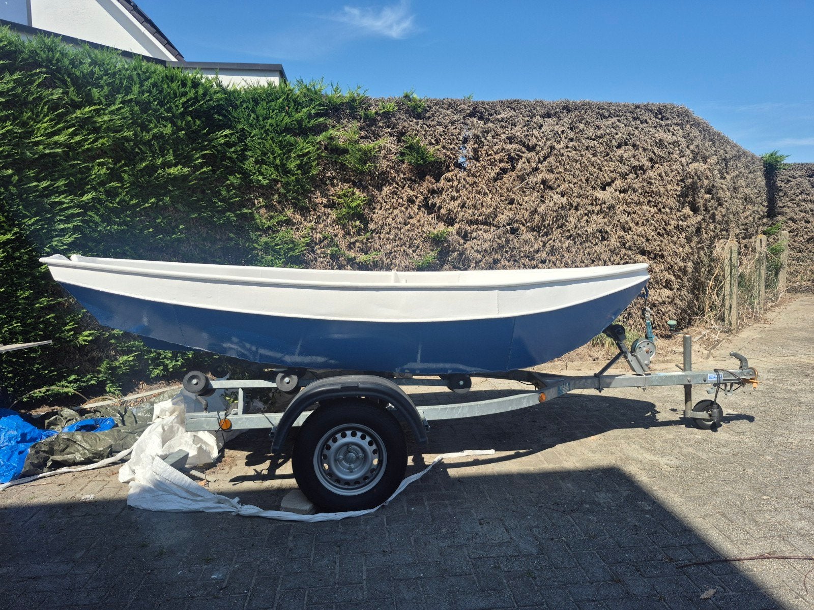 Bootje met 6pk motor en benzine tank, Watersport en Boten, Bootonderdelen, Ophalen