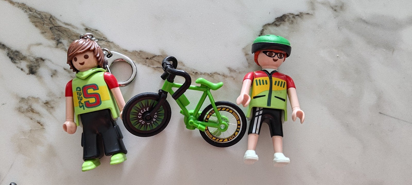 Playmobil cycliste (personnage+vélo) en parfait état, Enlèvement, Comme neuf