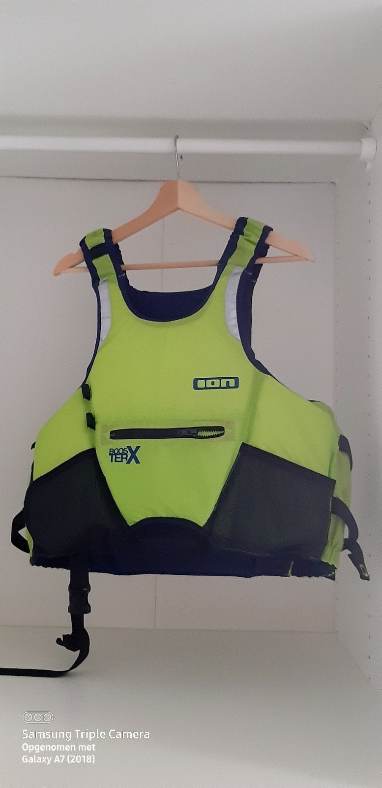 Zwemvest Ion boosterX, fluogeel/blauw,maat XL-3XL, unisex, Watersport en Boten, Watersportkleding, Nieuw, Reddingsvest of Zwemvest