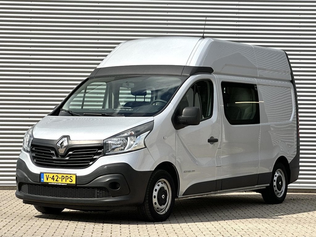 Renault Trafic 1.6 dCi T29 L2H2 DC Dubbel cabine Extra hoog, Autos, Camionnettes & Utilitaires, Argent ou Gris, Achat, Euro 6