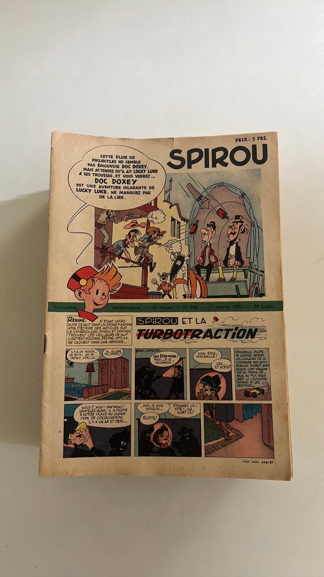 Spirou annee 1953 complète, Enlèvement, Utilisé