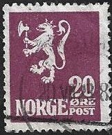 1 Postzegel Noorwegen 1922 Leeuw, Timbres & Monnaies, Timbres | Europe | Scandinavie, Enlèvement ou Envoi, Norvège, Affranchi