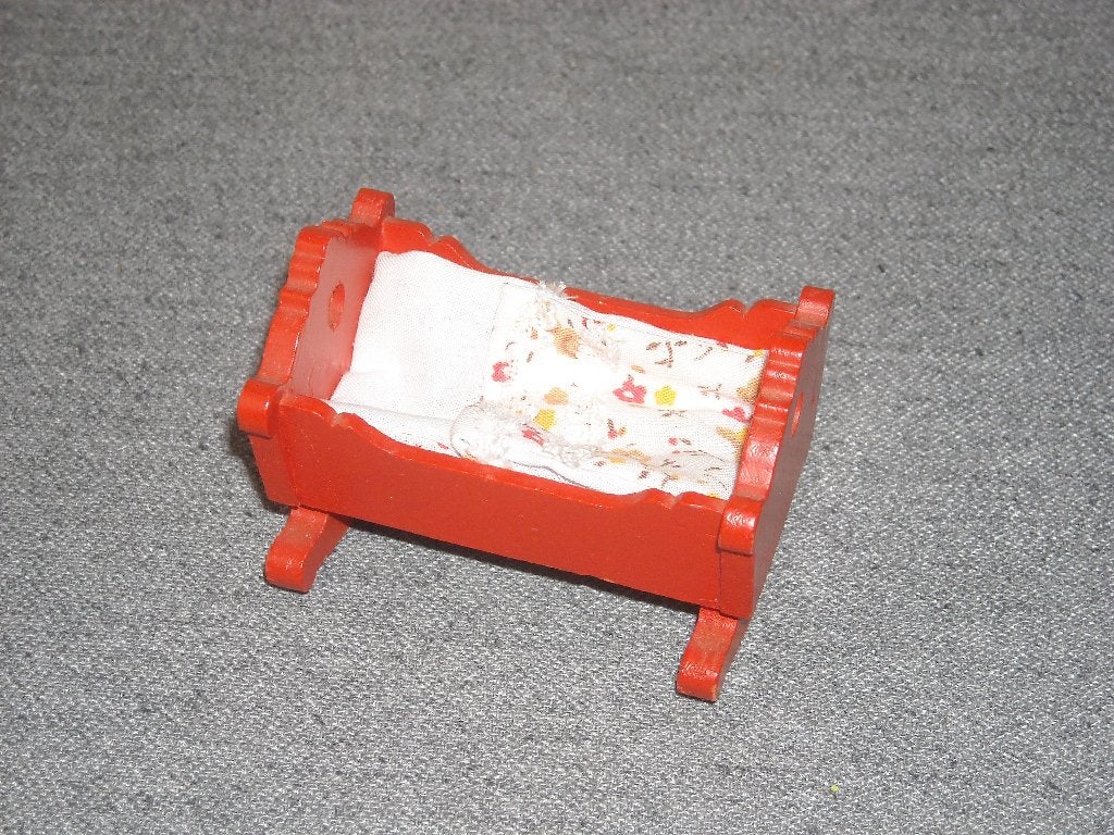 Lundby wieg met trappelzak, Enlèvement ou Envoi, Utilisé, Maison de poupées