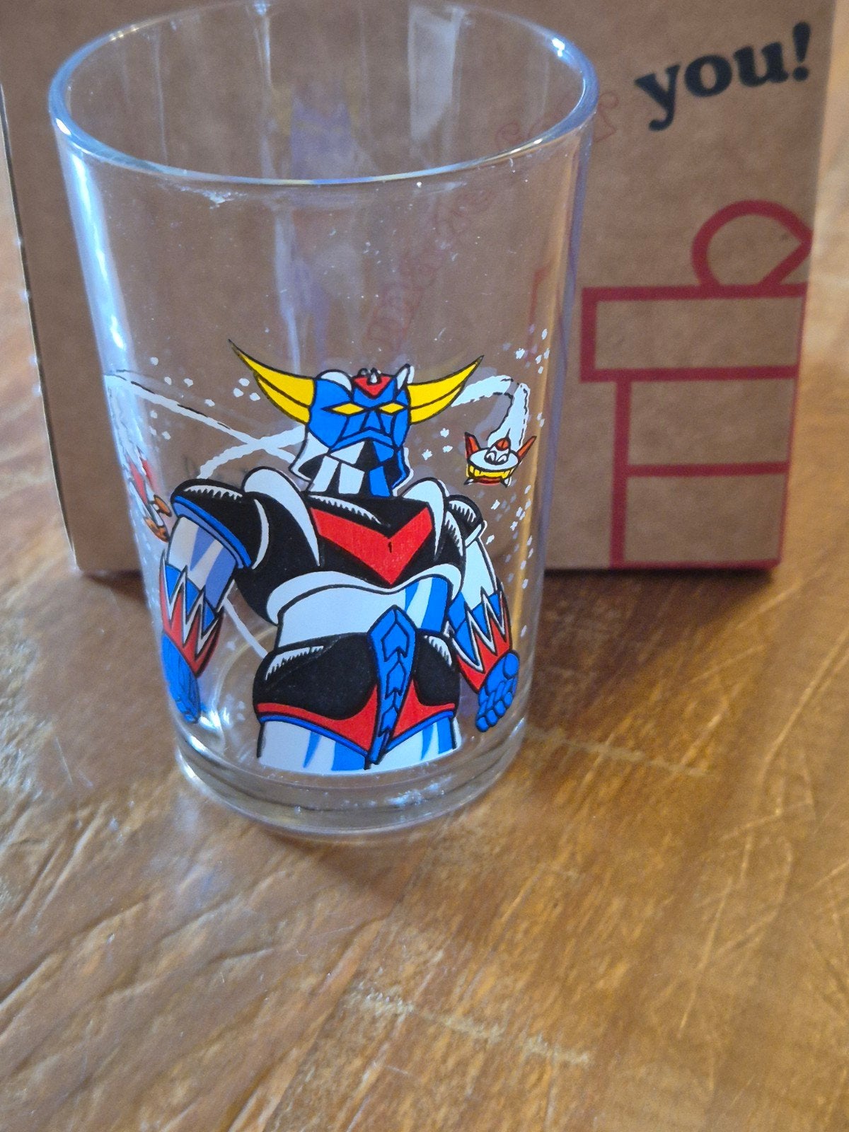 Goldorak verre Amora collection 1978- n2, Enlèvement ou Envoi, Utilisé, Verre à eau