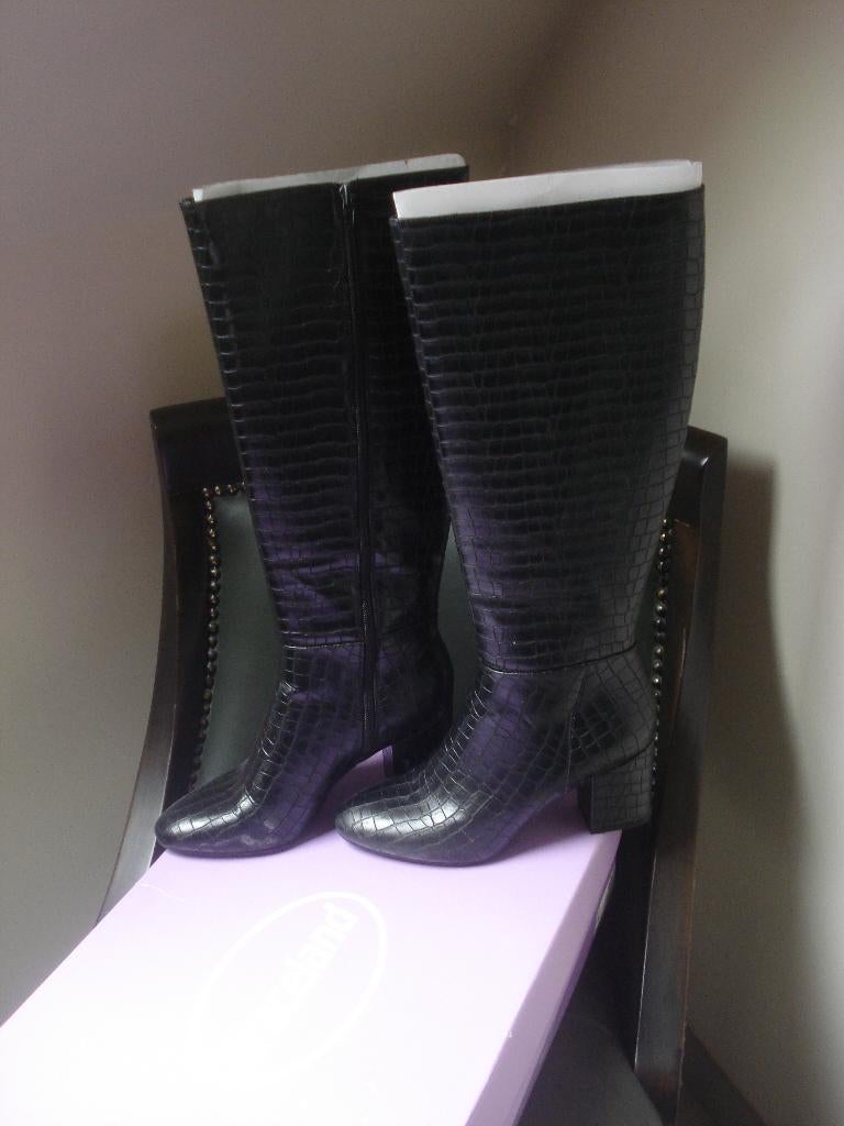 Graceland zwarte laarzen, dames/meisjes. mt 39, Enlèvement ou Envoi, Comme neuf, Graceland, Bottes hautes