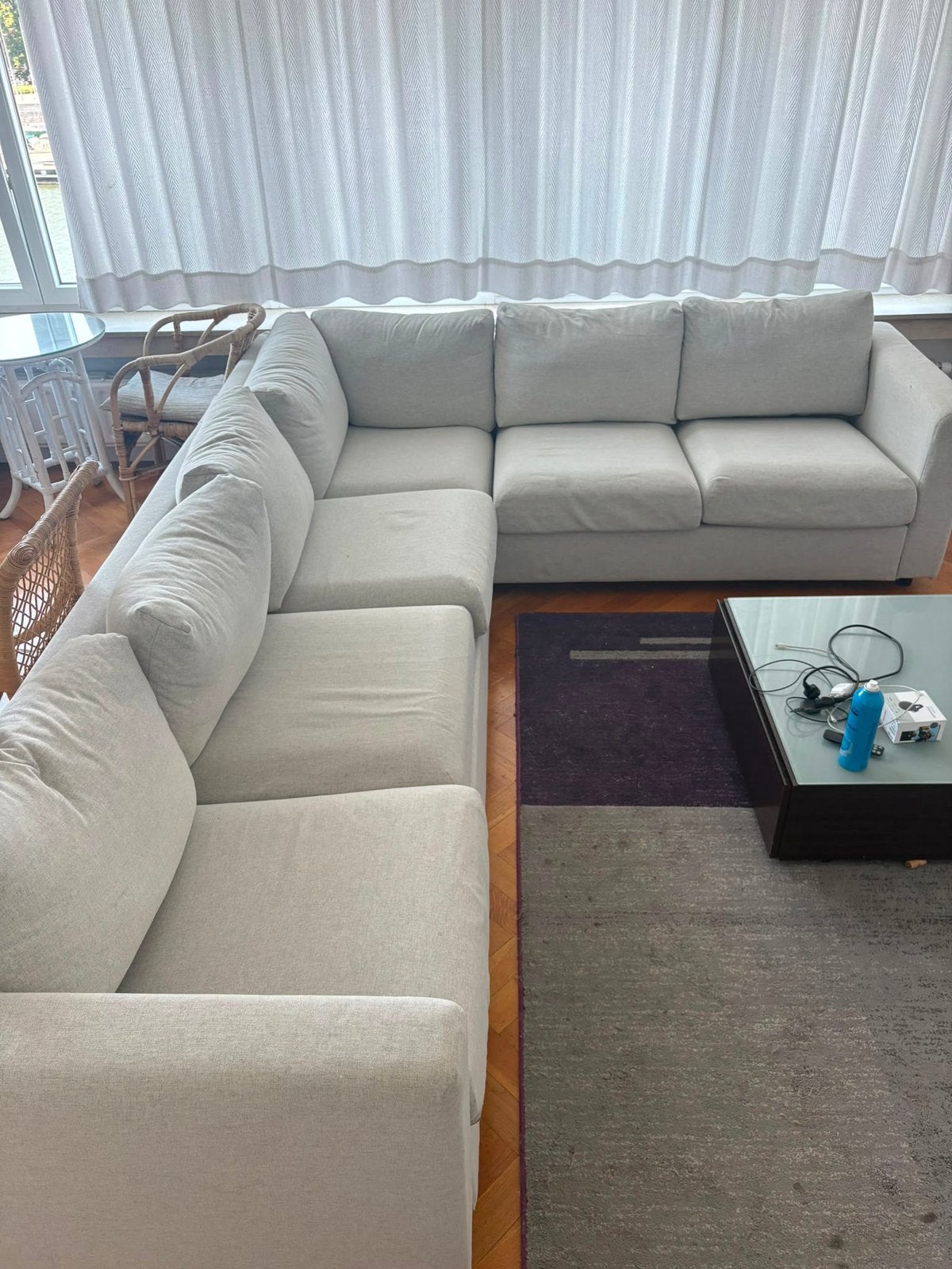 Vimle Ikea gris clair, Enlèvement, Comme neuf, Tissus