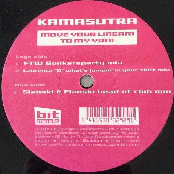 Kamasutra - Move Your Lingam To My Yoni, Enlèvement ou Envoi, Comme neuf, 12 pouces, House
