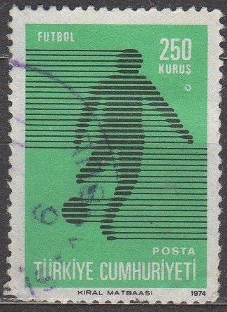Turkije - Balspelen - 1974, Timbres & Monnaies, Enlèvement ou Envoi, Affranchi
