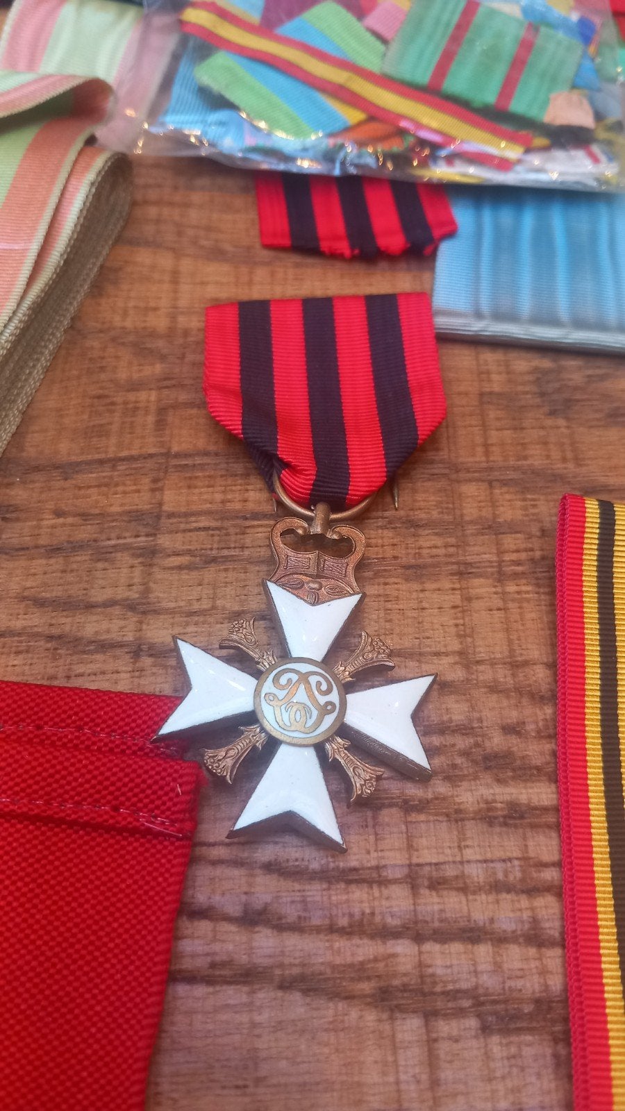 reserve linten voor het herstellen van oude decoraties, Ophalen of Verzenden, Landmacht, Embleem of Badge
