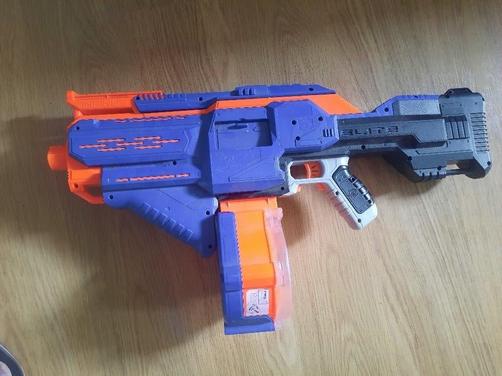 NERF N-Strike Elite Infinus automatisch opnieuw laden, Ophalen of Verzenden, Gebruikt