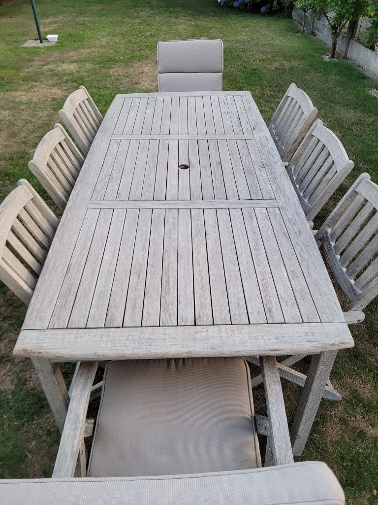Houten tuinmeubelset "Belvedere", Ophalen, Gebruikt, Hout, Verstelbaar