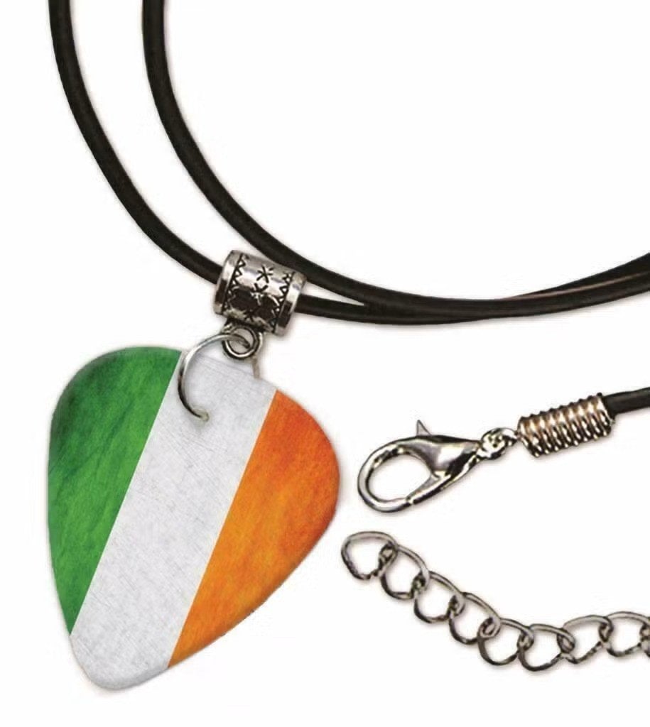Ierse vlag plectrum ketting, sleutelhanger of oorbellen, Enlèvement ou Envoi, Neuf