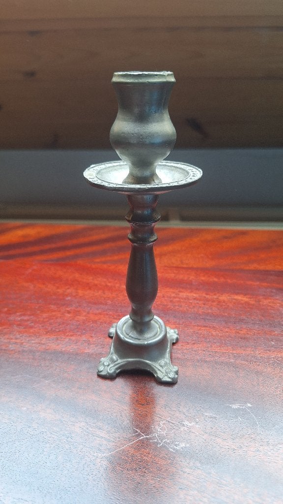 Tinnen kandelaar, Antiek en Kunst, Ophalen