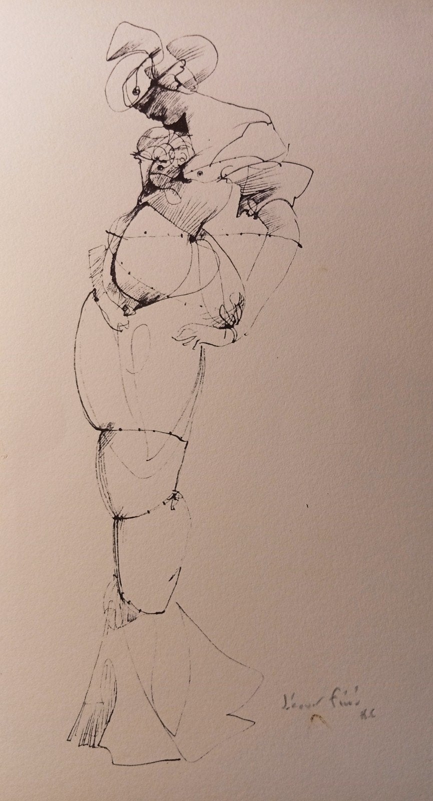 Curiosa. Gravure signée. Léonor Fini., Antiquités & Art, Art | Dessins & Photographie, Enlèvement ou Envoi