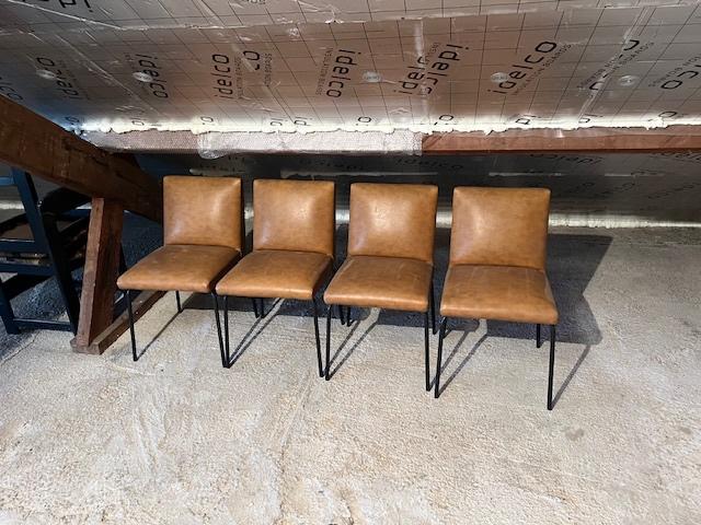 stoelen, Huis en Inrichting, Stoelen, Ophalen, Gebruikt, Bruin, Vier
