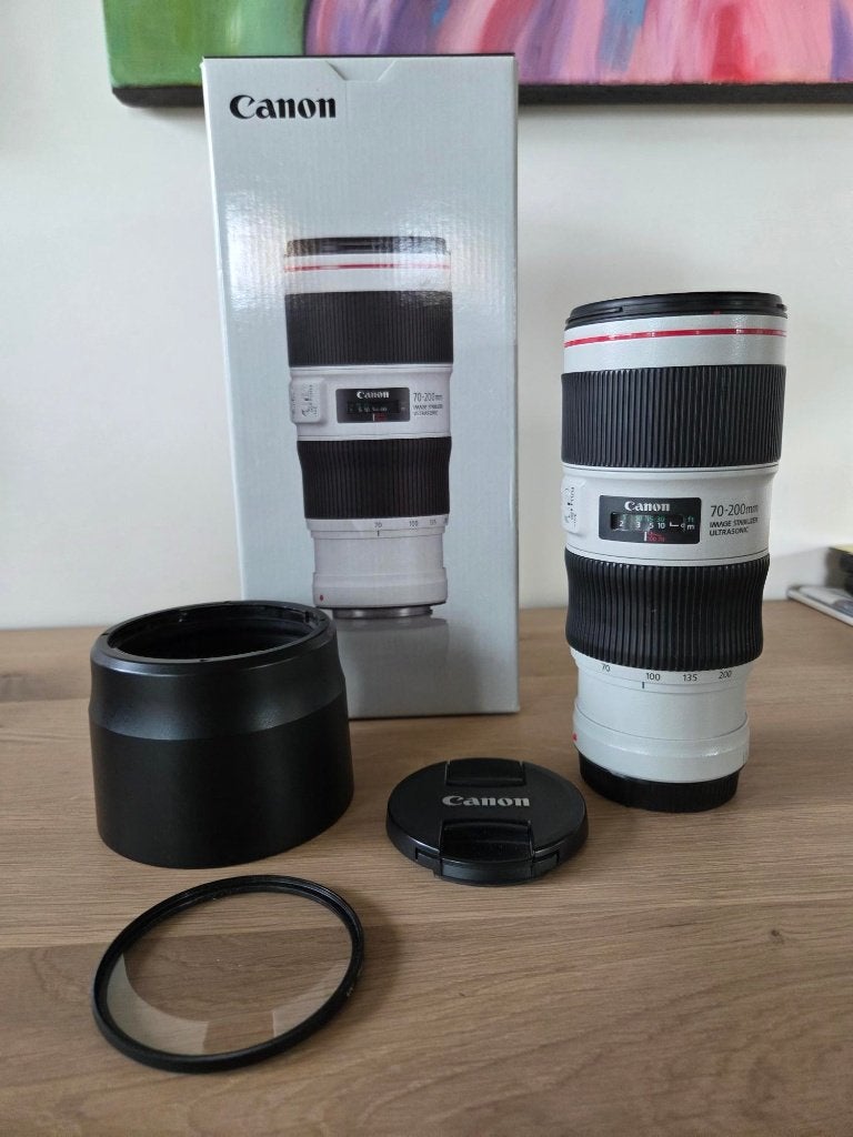 Canon zoomlens EF 70-200mm f/4. IS USM II, Canon, Téléobjectif, Comme neuf, Enlèvement