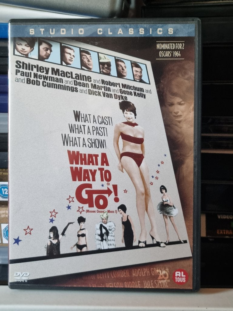 What a Way to Go, Shirley MacLaine, R. Mitchum, Enlèvement ou Envoi