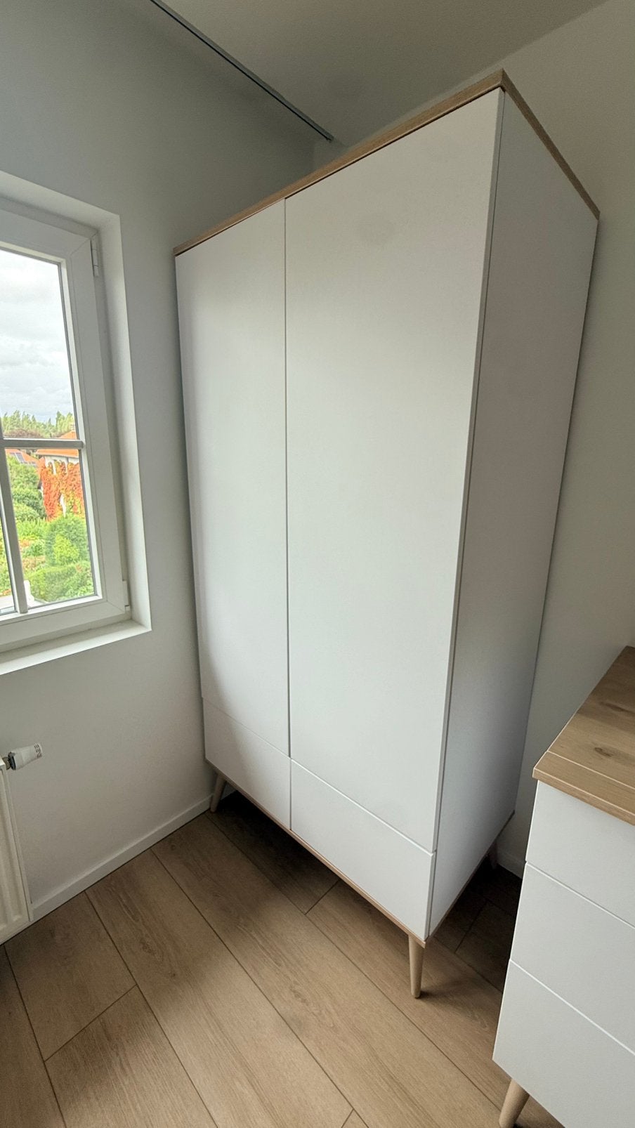 Armoire enfant quax 2 tiroir 2 penderies 4 etageres, Enlèvement, Utilisé