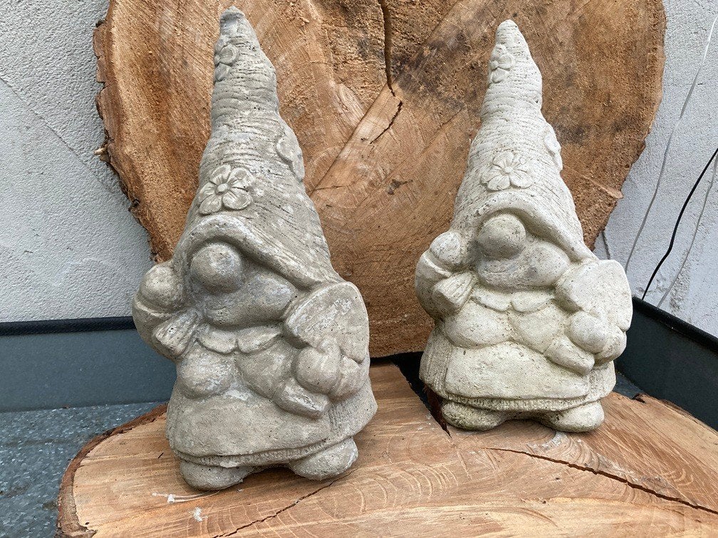 KABOUTER GNOME 29 cm BETON NIEUW, Ophalen of Verzenden, Nieuw, Beton, Tuinkabouter