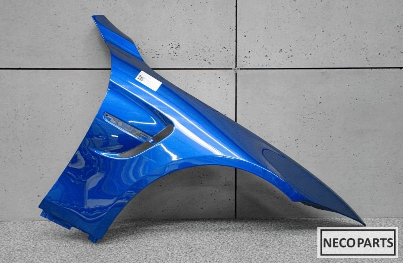 BMW M4 F82 F83 ZIJSCHERM SPATBORD ORIGINEEL B51 SANMARINO, -, Garde-boue, Utilisé, -