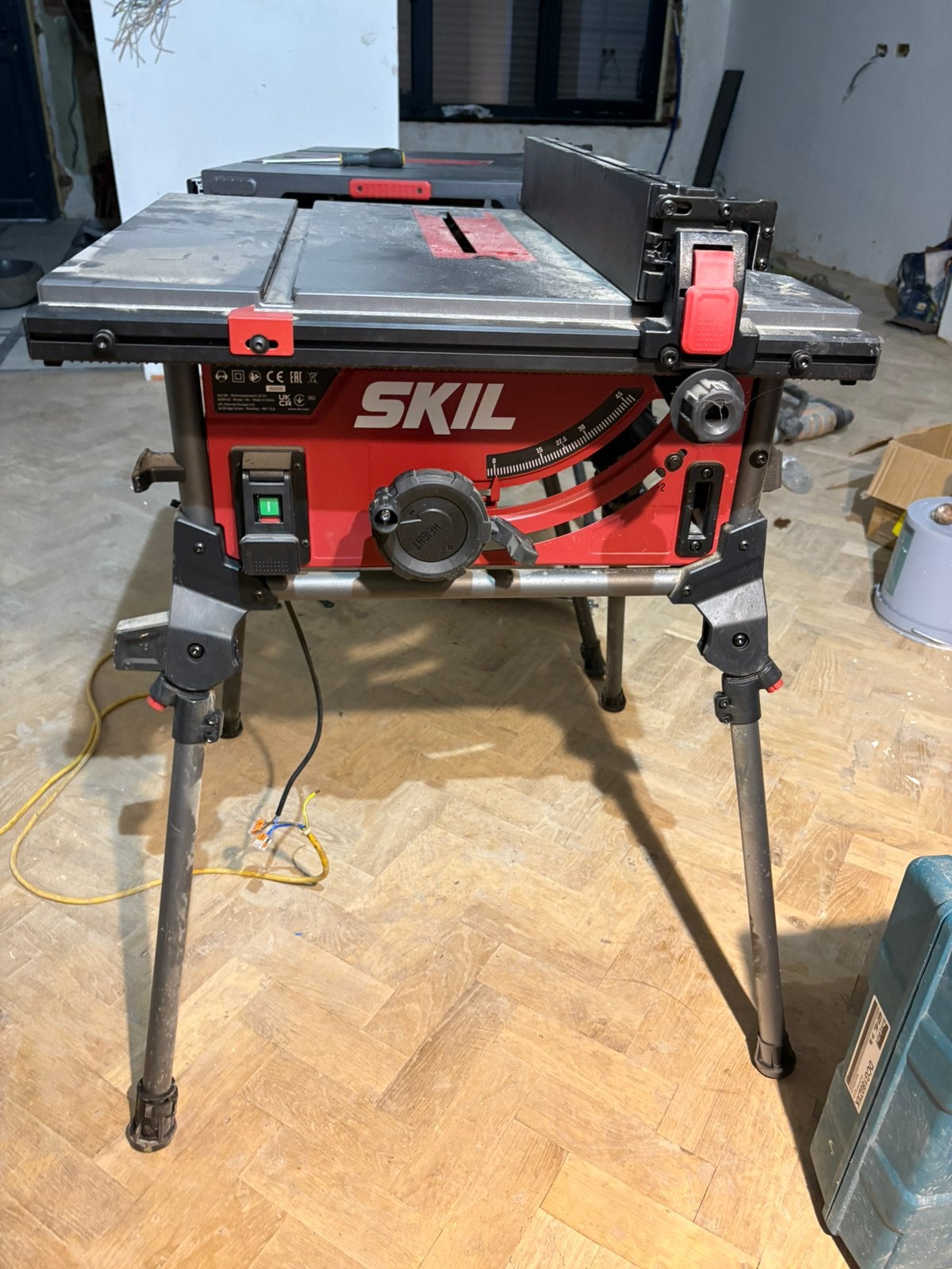Skil tafelzaag cirkelzaag zaagmachine., Doe-het-zelf en Bouw, Ophalen, Gebruikt, Cirkelzaag