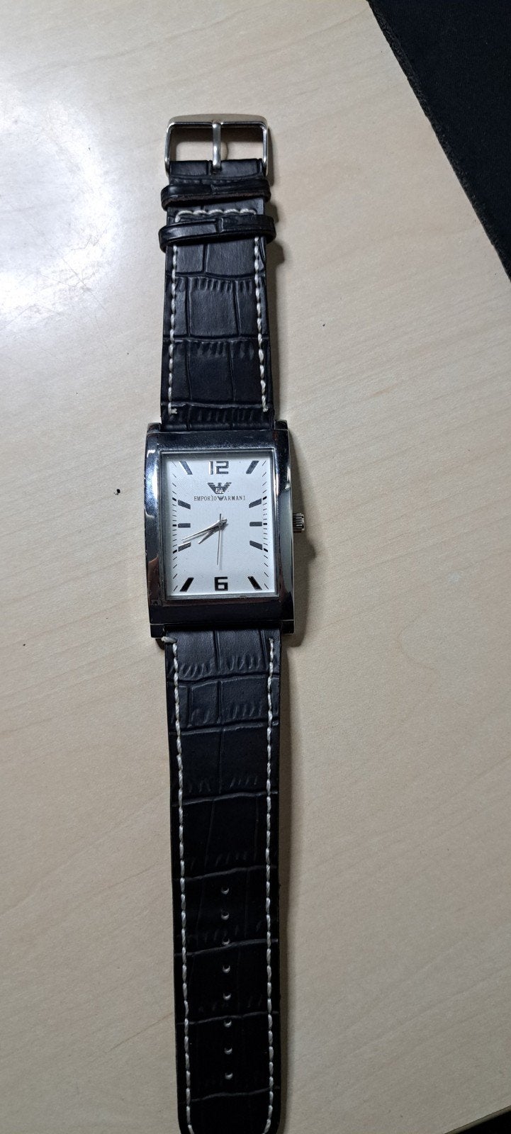 Emporio armani horloge, Handtassen en Accessoires, Horloges | Antiek, Overige merken, Staal, Polshorloge, Ophalen of Verzenden