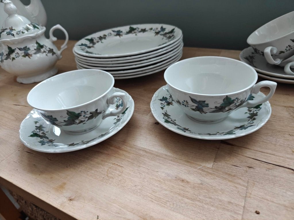 8-delig koffieservies - Pontesa Spain - perfecte staat, Ophalen, Zo goed als nieuw, Kop(pen) en/of Schotel(s)