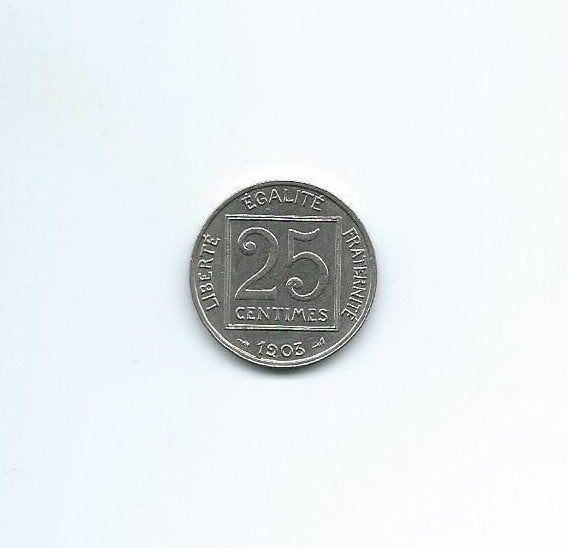Frankrijk, 25 Centimes 1903., Enlèvement ou Envoi, France, Monnaie en vrac