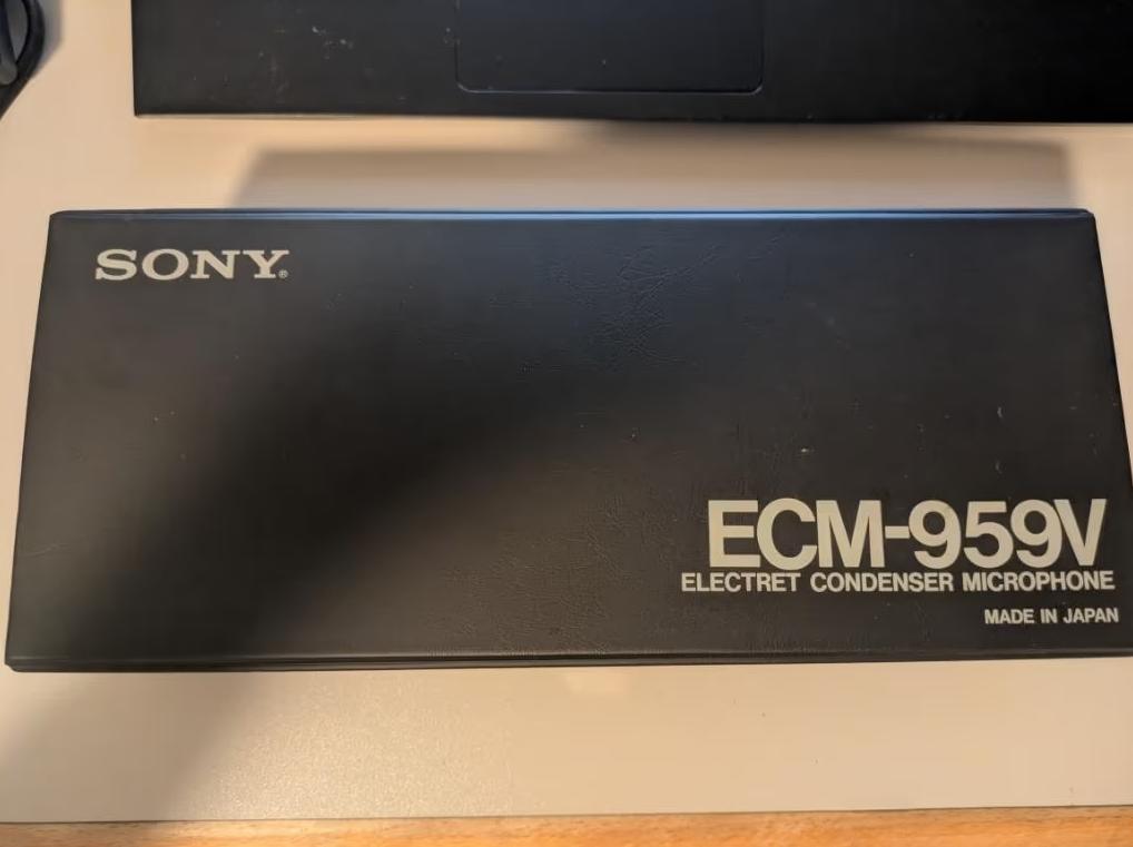 Sony ecm-959v - Electret Condenser Microphone, Ophalen of Verzenden, Zo goed als nieuw, Overige typen