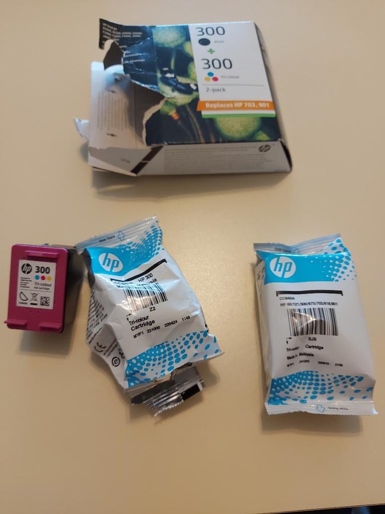 HP 300 originele driekleuren inktcartridge, Ophalen, Nieuw, Cartridge, Hp